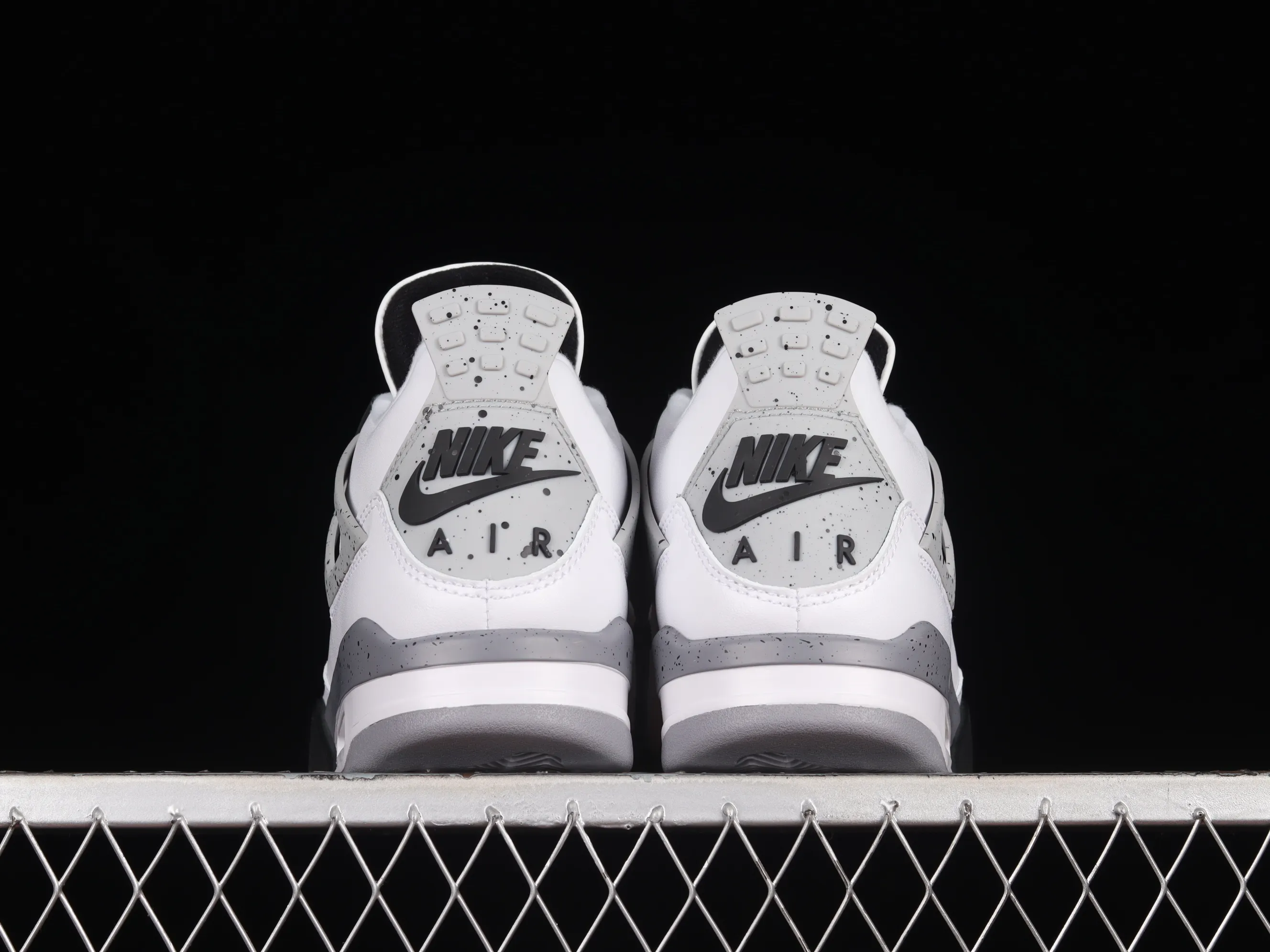 All categories Air Jordan Jordan series basketball shoes Air Jordan 4 X version Air Jordan 4 Retro "White Black" AJ4 Joe 4 white black cement 308497-103